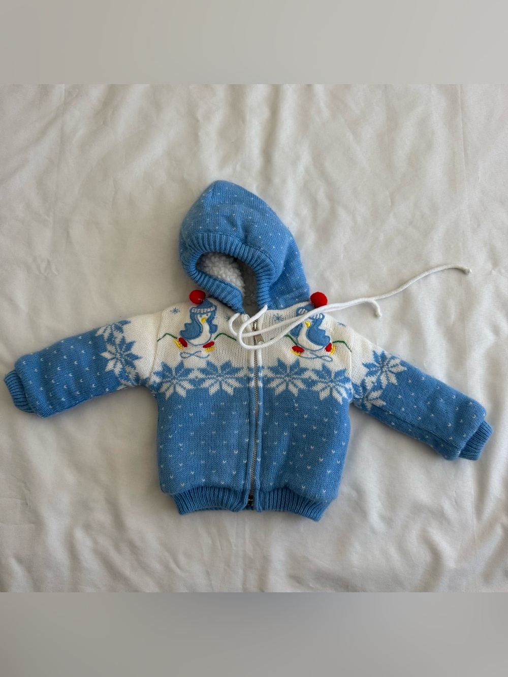 Vintage Infant Fleece Coat 0-3m A Tiny Tots Original Jacket Fleece